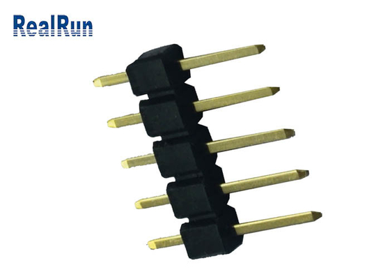 PCB Pin Başlık Konektörü 2.54 mm Pitch Pirinç Kontak Lehim Sonlandırma