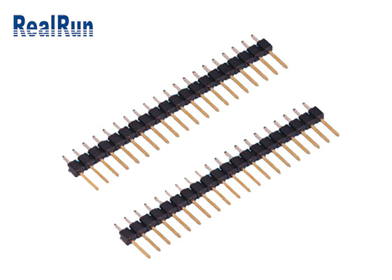 PA6T PBT 20P Pin Başlık Konnektörü Düz Tek Sıra 2.54 Mm Aralık Başlığı