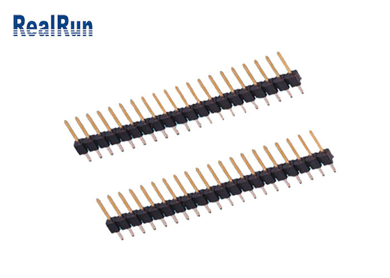 PA6T PBT 20P Pin Başlık Konnektörü Düz Tek Sıra 2.54 Mm Aralık Başlığı