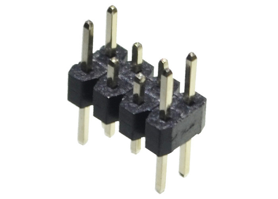 Çift Sıra 2.0 Mm Pin Başlığı 2*4P Düz Uzun Pin Kısa Pin Erkek Siyah