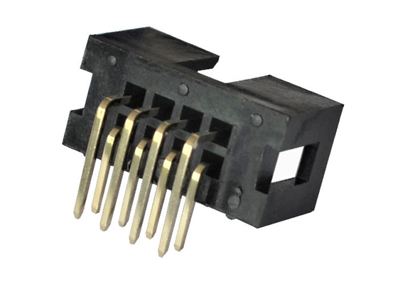 2x4P Kutu Başlık Konektörü PA6T UL94V-0 90 Derece Bükme Pin Konnektörü
