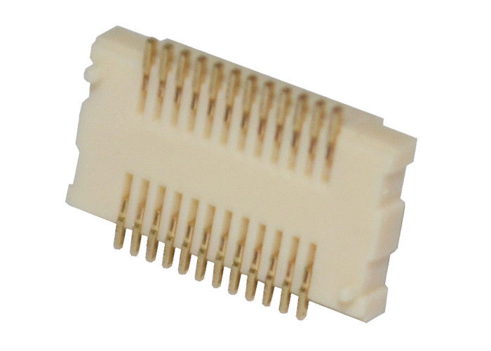 0.5A 0.5mm Pitch PA6T BTB Konnektör 24 Pin DC 500V PCB Header Konnektör