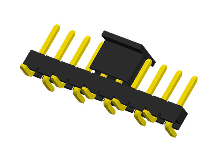 10P PA6T Erkek Başlık Konektörü Tek Sıra CAP SMT 2.0mm Yükseklik 2A PBT