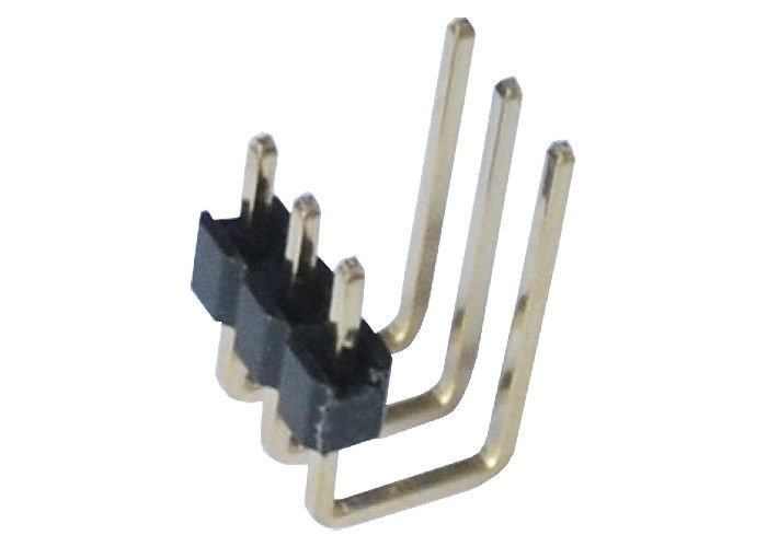 2.0mm 3 Pin Tek Sıra Pin Başlığı 90 Derece U Tipi Konnektör Yanı Plastik