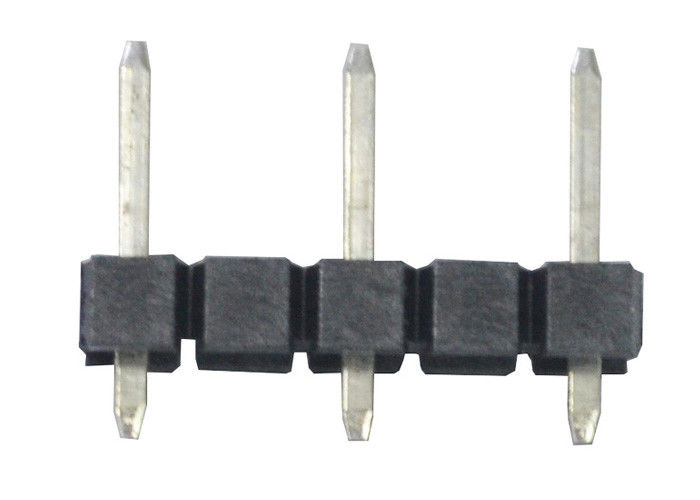 Düz Tek Sıra Pin Başlığı 180 Derece Tip Siyah 3.96 Mm Pitch Connector