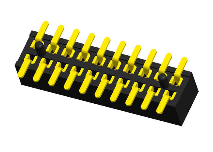 Düz 20 Pin Header Konnektör Dişi 180 Derece Tip Çift Sıra 1.0X2.1mm