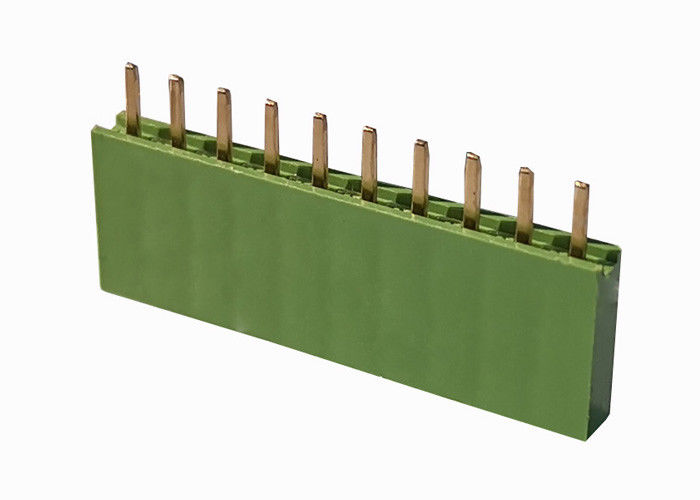 Düz Çift Sıralı Başlık Konektörü Yeşil 2,54 Mm Dişi Başlık 10 Pin