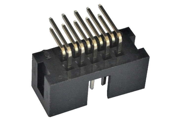 2.54mm Kutu Header Konnektör 90 Derece Header Pins 500 V Dayanım Gerilimi