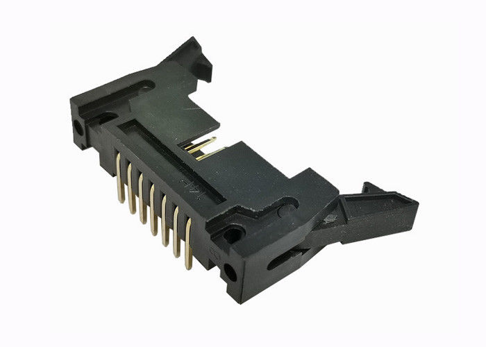 2.54mm Dik Açı Pin Header 14 Pin Kaplamalı Konnektör Tekneli Delik 500V