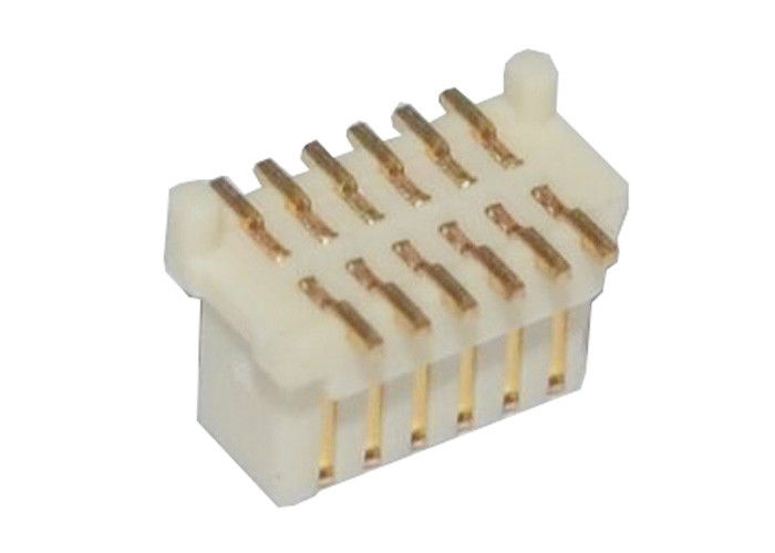 12 Pin Board-Board Konektörü SMT Pin Başlığı Altın Kaplama Kontak Malzemeleri