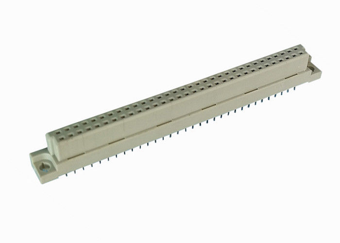 PBT Dişi DIN 41612 Bağlayıcı 2.54mm Pitch 180 Derece Düz Çift Sıra