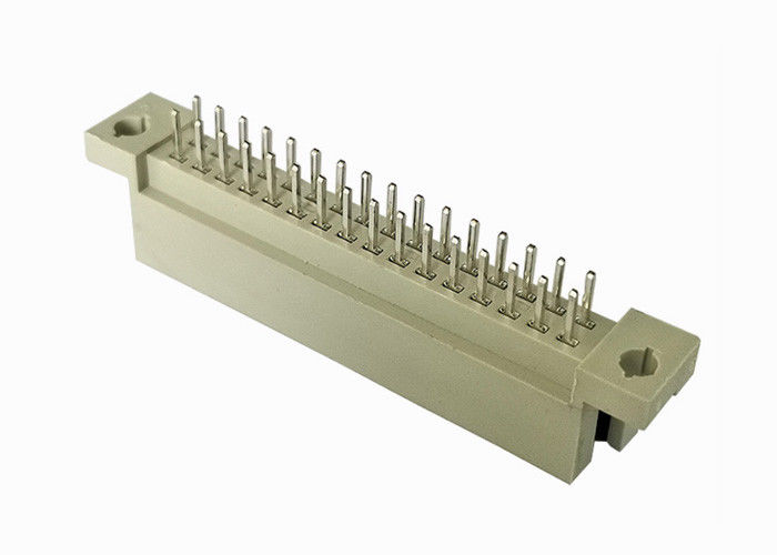 Düz DIN 41612 Bağlayıcı Pcb Erkek Başlık 180 Derece Altın / Kalay Üzeri Nikel