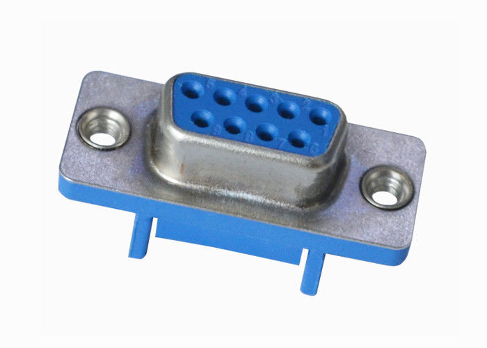 Mavi 2.77mm 9 Pin D Tipi Dişi Konnektör Lehim DP Soket Düz Tip