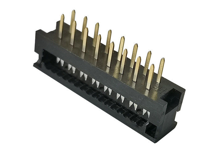 2.54mm 16 Pin IDC Konnektör Erkek Başlık UL 94 V 0 60 V AC / DC Çalışma Gerilimi