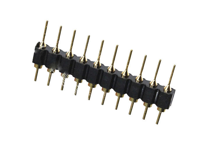 2.54mm Delikli Pin Başlığı Tek Sıralı 180 Derece DIP Tip 10 Pinli Konnektör