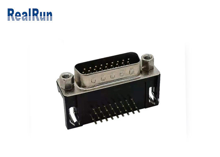 Kalay Kaplama HDR 26 Pin D Tipi Konnektör R/A 3 Satır VGA PCB Konnektör