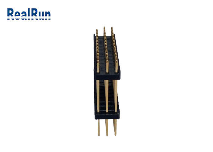 3.0Amp PBT DIP Altın Kaplama Konnektör H2.5mm Üç Sıralı 36 Pin