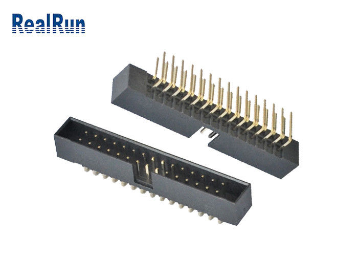 2.0mm Lehim PBT Kutusu Başlık Konektörü 30 Pin IDC Erkek Konnektör 90 Derece