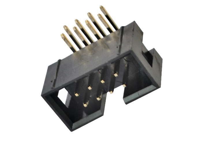 2x4P Kutu Başlık Konektörü PA6T UL94V-0 90 Derece Bükme Pin Konnektörü