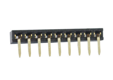 90 Derece SMT Dişi Başlık Konektörü Tek Sıra Siyah Delikten 2.0mm