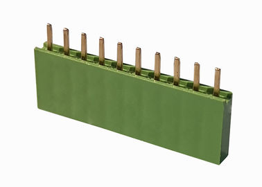 Düz Çift Sıralı Başlık Konektörü Yeşil 2,54 Mm Dişi Başlık 10 Pin
