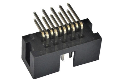 2.54mm Kutu Header Konnektör 90 Derece Header Pins 500 V Dayanım Gerilimi