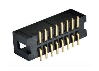 Erkek Kutu Başlığı Konektörü 2.54mm Pitch SMT Tipi PBT / PA6T Yalıtım Malzemesi