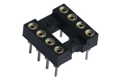 UL 94 V 0 28 Pin Dip IC Soket Yuvarlak Delik 7.62mm Bağlayıcı Nem Geçirmez