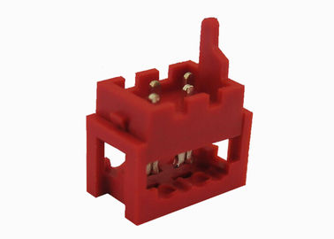 Yüksek Güvenilirlik Oluklu IDC Konnektörü 1.27mm Erkek Pin Başlığı UL 94V 0 İzolatör